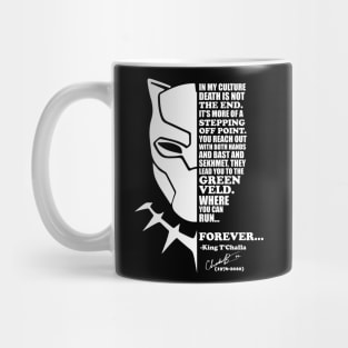 Chadwick Boseman Black Panther Quote white Mug